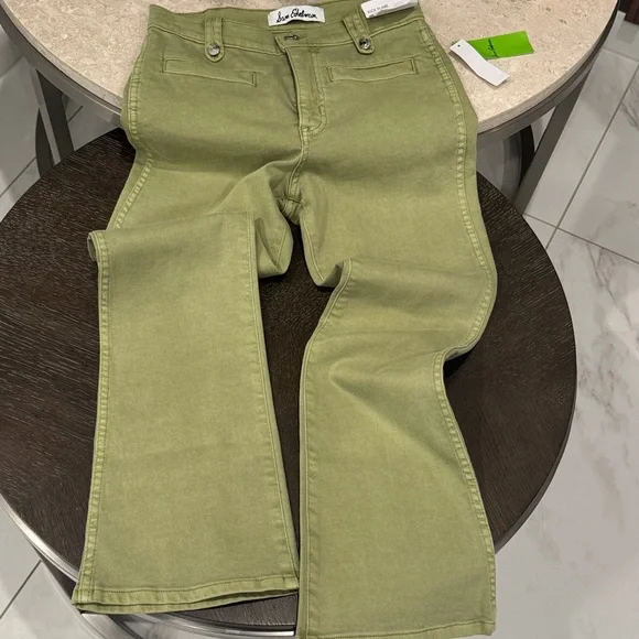 Sam Edelman Sage Green kick flare Jeans size 26 - Picture 11 of 16